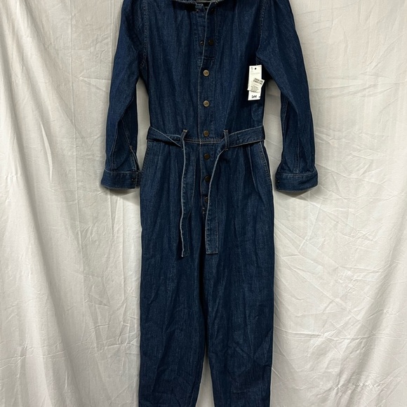 Lee NWT Jean Jumpsuit woman’s Medium Organic Cotton - Picture 1 of 7